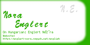 nora englert business card